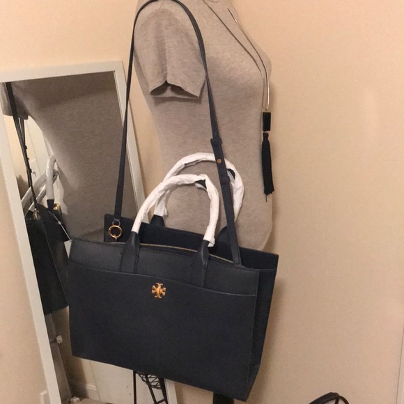 Brand new with tag Navy Tory Burch Kira large tote - Picture 6 of 8
